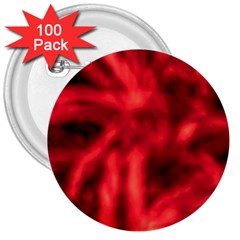 Cadmium Red Abstract Stars 3  Buttons (100 pack) 