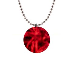 Cadmium Red Abstract Stars 1  Button Necklace by DimitriosArt