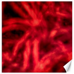 Cadmium Red Abstract Stars Canvas 20  X 20  by DimitriosArt