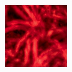 Cadmium Red Abstract Stars Medium Glasses Cloth (2 Sides) by DimitriosArt