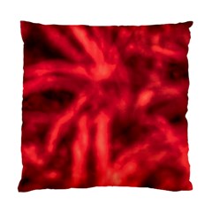 Cadmium Red Abstract Stars Standard Cushion Case (one Side) by DimitriosArt