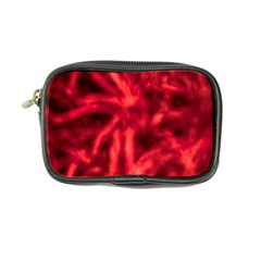 Cadmium Red Abstract Stars Coin Purse