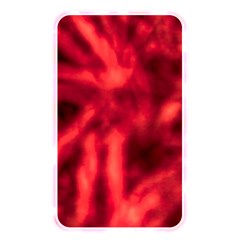 Cadmium Red Abstract Stars Memory Card Reader (Rectangular)