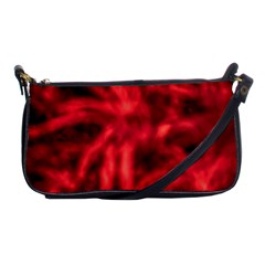 Cadmium Red Abstract Stars Shoulder Clutch Bag by DimitriosArt