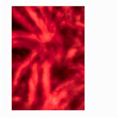 Cadmium Red Abstract Stars Large Garden Flag (Two Sides)