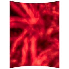 Cadmium Red Abstract Stars Back Support Cushion by DimitriosArt