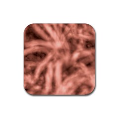 Rose Abstract Stars Rubber Coaster (square) by DimitriosArt