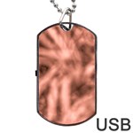 Rose Abstract Stars Dog Tag USB Flash (Two Sides) Front