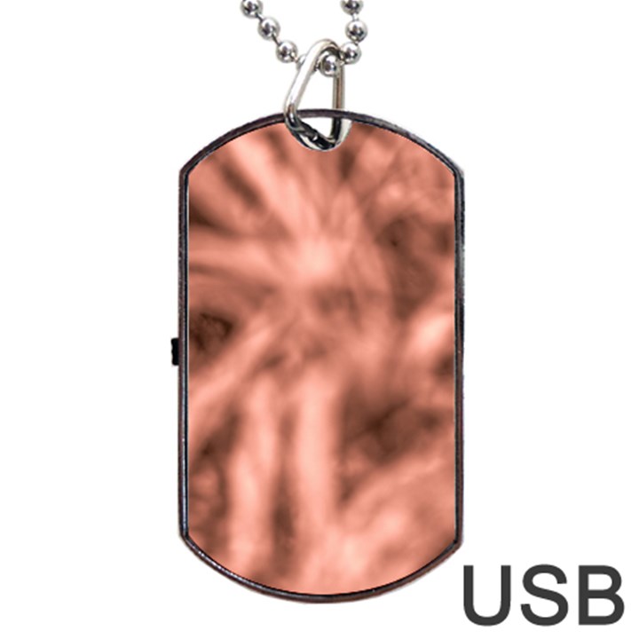 Rose Abstract Stars Dog Tag USB Flash (Two Sides)