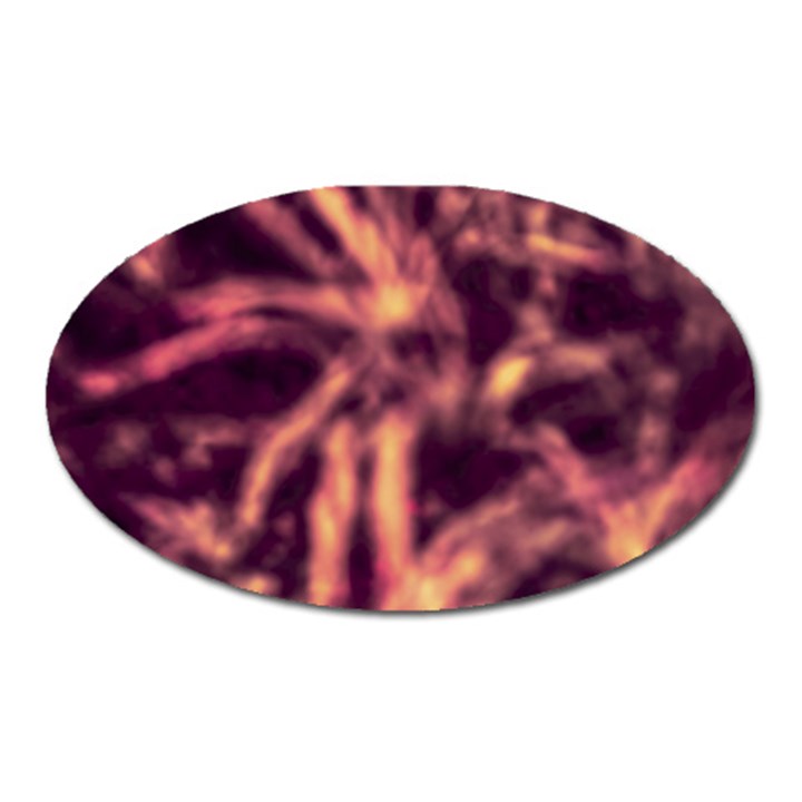 Topaz  Abstract Stars Oval Magnet