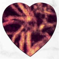 Topaz  Abstract Stars Jigsaw Puzzle (heart) by DimitriosArt