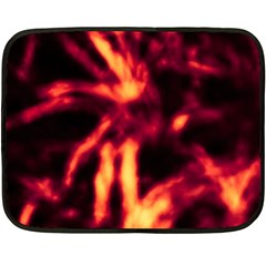 Lava Abstract Stars Double Sided Fleece Blanket (mini)  by DimitriosArt