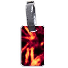 Lava Abstract Stars Luggage Tag (one Side) by DimitriosArt