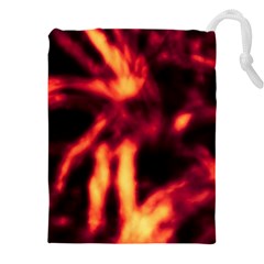 Lava Abstract Stars Drawstring Pouch (4xl) by DimitriosArt