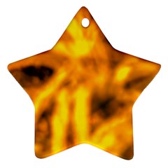 Golden Abstract Stars Star Ornament (two Sides) by DimitriosArt