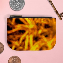 Golden Abstract Stars Mini Coin Purse by DimitriosArt