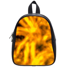 Golden Abstract Stars School Bag (small) by DimitriosArt