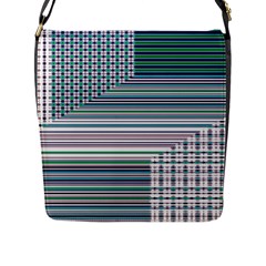 Gradient (103) Flap Closure Messenger Bag (l) by Sparkle