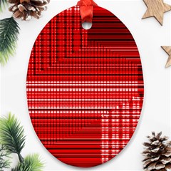 Gradient (101) Oval Ornament (two Sides) by Sparkle