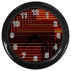 Gradient (97) Wall Clock (black) by Sparkle