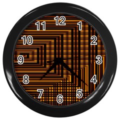 Gradient Wall Clock (black)