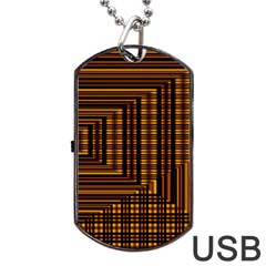 Gradient Dog Tag Usb Flash (one Side) by Sparkle