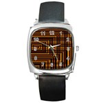 Gradient Square Metal Watch Front