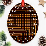 Gradient Oval Filigree Ornament (Two Sides) Front