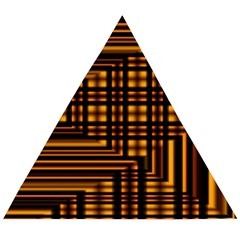 Gradient Wooden Puzzle Triangle