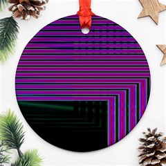 Gradient Round Ornament (two Sides) by Sparkle