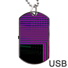 Gradient Dog Tag Usb Flash (one Side) by Sparkle