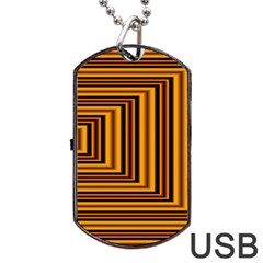 Gradient Dog Tag Usb Flash (one Side) by Sparkle