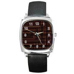 Gradient Square Metal Watch by Sparkle