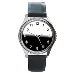 Gradient Round Metal Watch