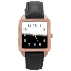 Gradient Rose Gold Leather Watch 