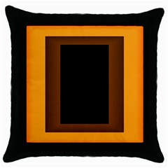 Gradient Throw Pillow Case (black) by Sparkle