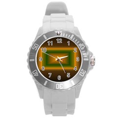 Gradient Round Plastic Sport Watch (l) by Sparkle