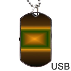 Gradient Dog Tag Usb Flash (one Side) by Sparkle