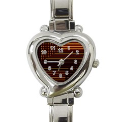 Gradient Heart Italian Charm Watch