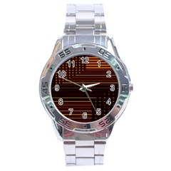 Gradient Stainless Steel Analogue Watch