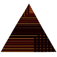 Gradient Wooden Puzzle Triangle