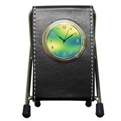 Gradientcolors Pen Holder Desk Clock by Sparkle