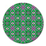 Abstract Illustration With Eyes Round Mousepads Front