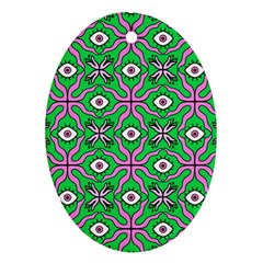 Abstract Illustration With Eyes Ornament (oval)