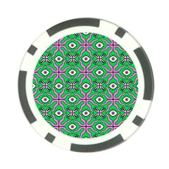 Abstract Illustration With Eyes Poker Chip Card Guard by SychEva