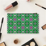 Abstract Illustration With Eyes Cosmetic Bag (Medium) Back