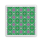 Abstract Illustration With Eyes Memory Card Reader (Square) Front