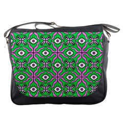 Abstract Illustration With Eyes Messenger Bag by SychEva