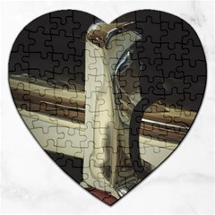 Vintage Design Jigsaw Puzzle (heart) by DimitriosArt