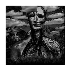 Bw Creepy Fantasy Scene Artwork Tile Coaster by dflcprintsclothing